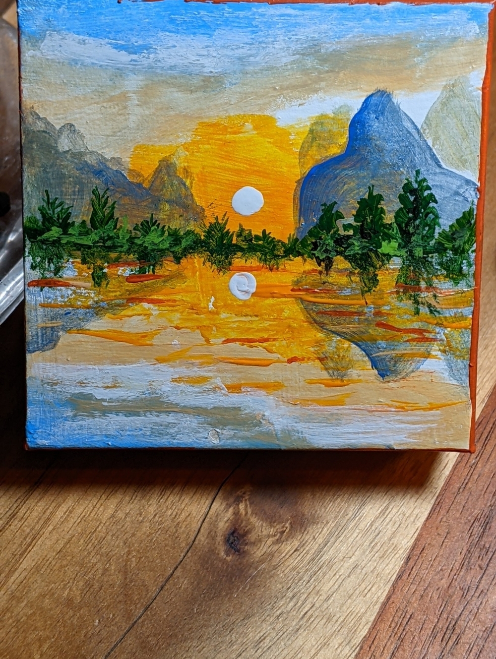 Sunset Dreams Keepsake Gift Box Hand Painted Personalized Art